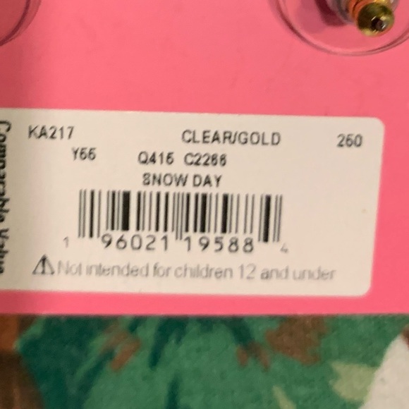 COPY - NWT authentic kate spade snowflake stud earrings goldtone BNWT - Picture 10 of 11